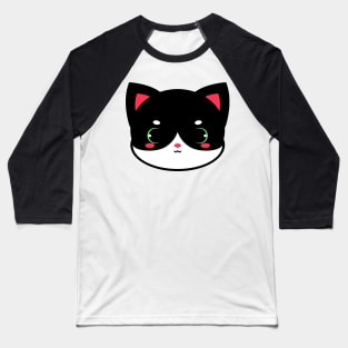 Cute Tuxedo Cat Baseball T-Shirt